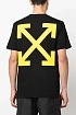 Чёрная оверсайз футболка Off-White Caravaggio Arrows