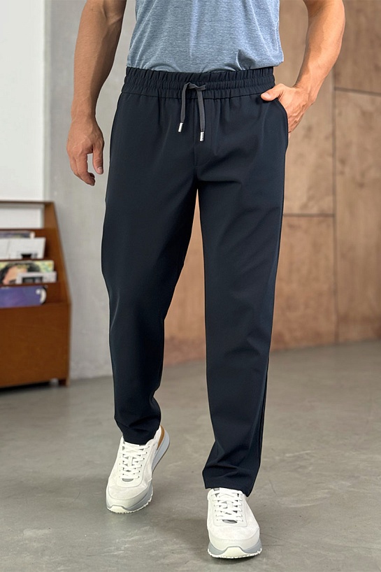 Мужские тёмно-синие штаны Zegna