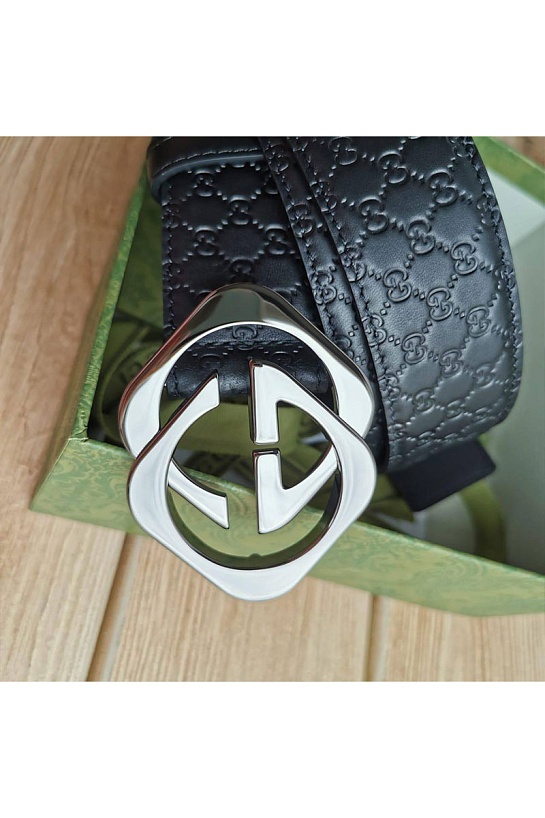 Кожаный ремень Gucci (ширина 4 см, длина 105 / 110)