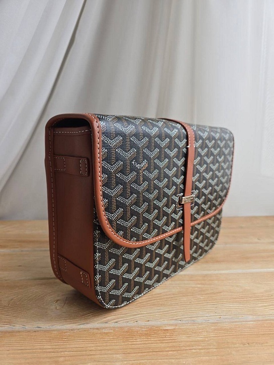 Кожаная сумка Goyard Belvedere MM 27x21 см