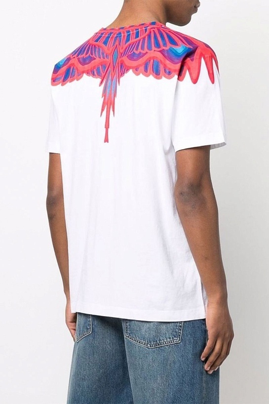Белая футболка Marcelo Burlon County of Milan Curves Wings