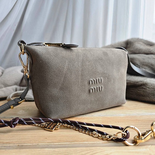 Замшевая сумка MIU MIU 22x14 см   