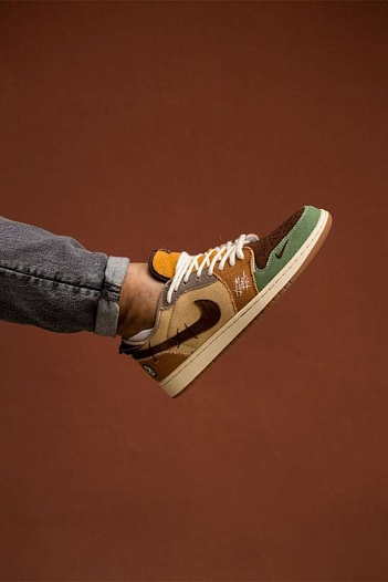 Кроссовки Nike Zion Williamson x Air Jordan 1 Low OG "Voodoo"   