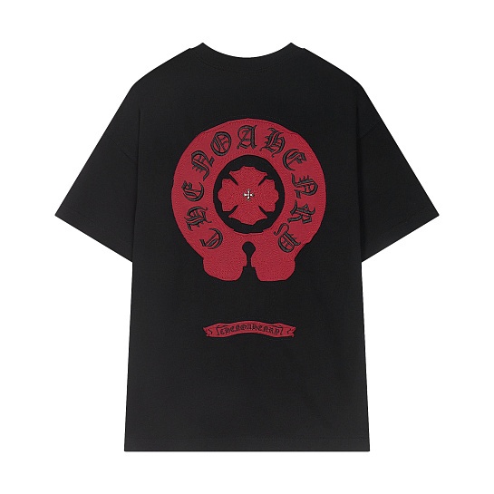 Чёрная оверсайз футболка Gothic logo