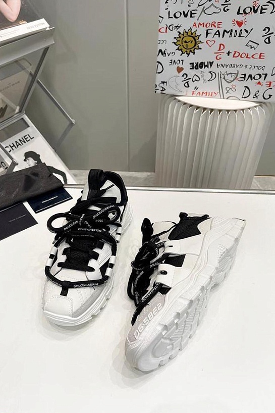 Комбинированные кроссовки Dolce & Gabbana Space - White / Black