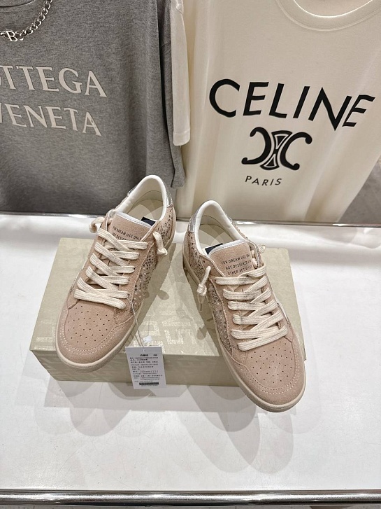 Женские кожаные кроссовки Golden Goose Super Star premium