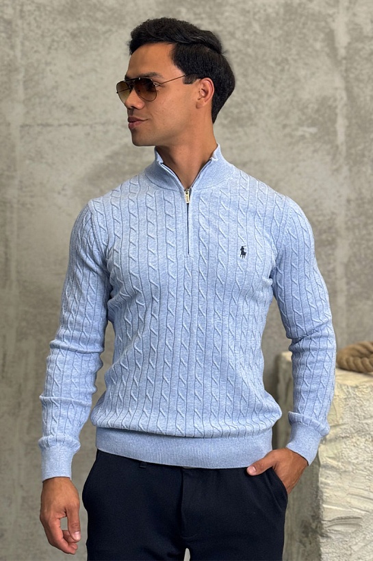 Мужской джемпер Polo Ralph Lauren cable-knit - Blue