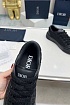 Женские комбинированные кроссовки Dior чёрного цвета