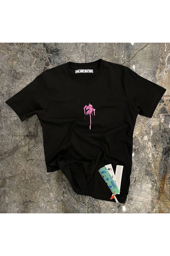 Чёрная оверсайз футболка Off-White