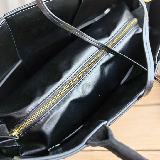 Замшевая сумка-тоут Bottega Veneta Arco Medium 36x25 см - Black