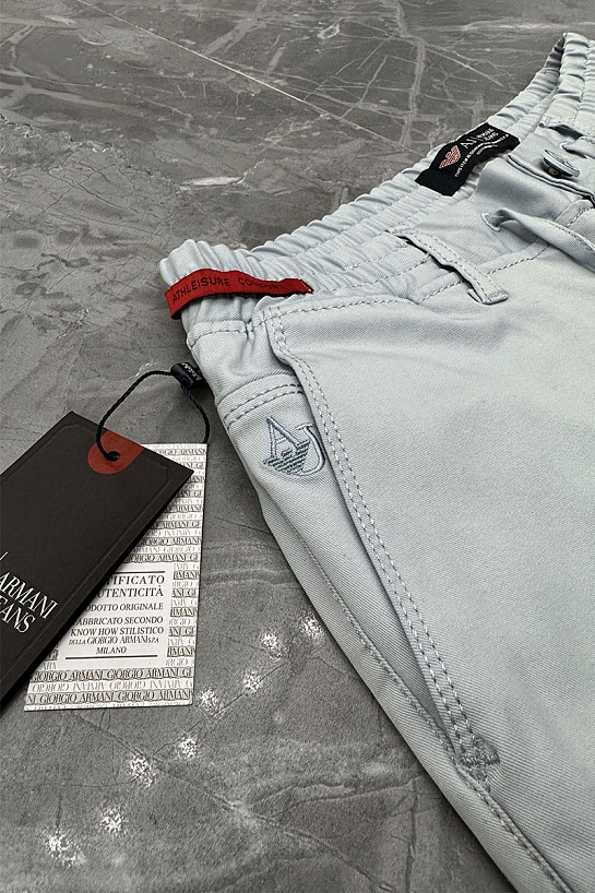 Мужские голубые шорты Armani Jeans