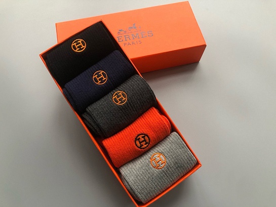 Комплект носков Hermes H embroidered