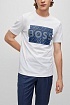Футболка белого цвета Hugo Boss logo-print