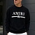 Чёрный свитшот Amiri MA bar crew-sweat