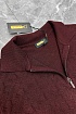 Поло с длинным рукавом Zilli zip-up - Burgundy
