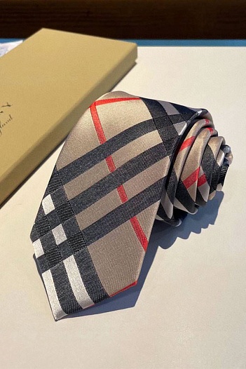 Мужской галстук Burberry бежевого цвета   