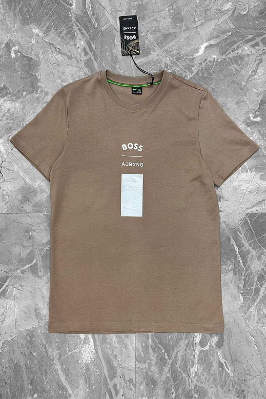 Бежевая футболка Hugo Boss x AJBXNG