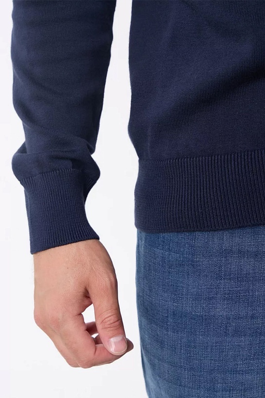 Мужской тёмно-синий джемпер Emporio Armani