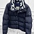 Мужской пуховик Moncler тёмно-синего цвета