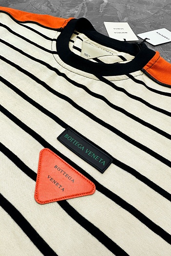 Оверсайз футболка Bottega Veneta - Beige / Orange   