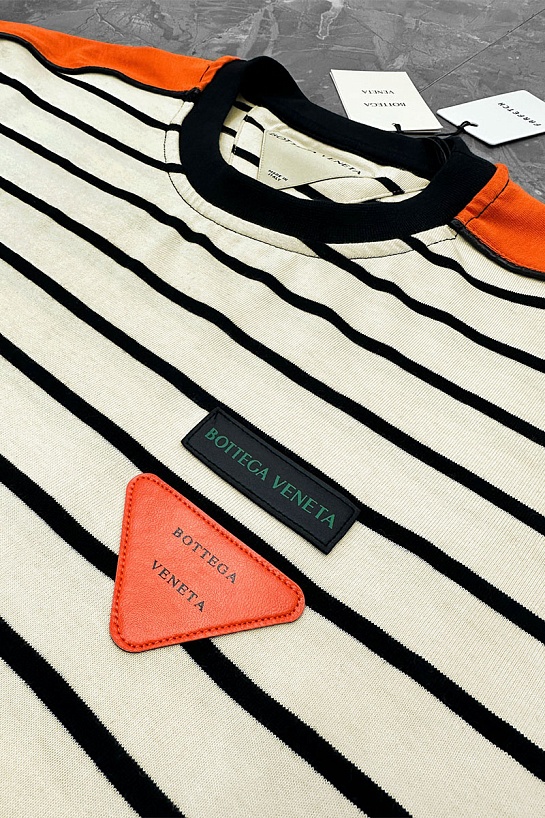 Оверсайз футболка Bottega Veneta - Beige / Orange