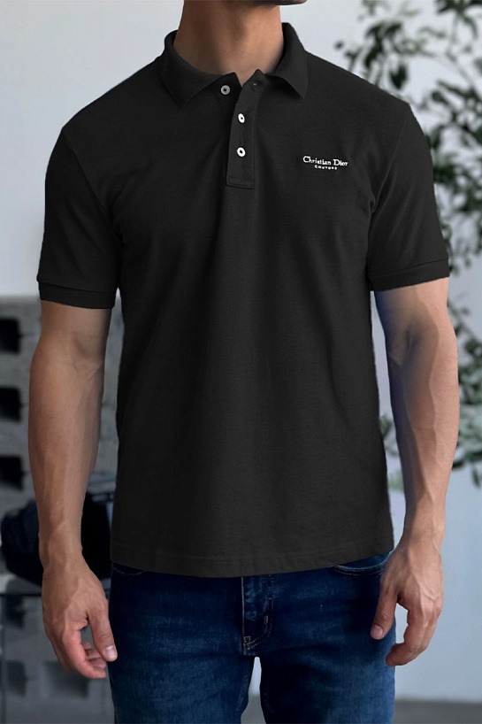 Мужское чёрное поло Christian Dior