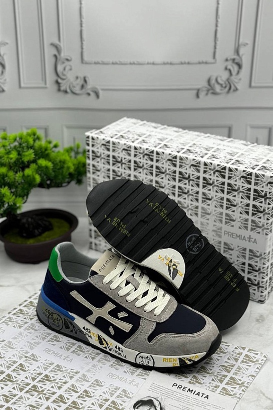 Мужские кроссовки Premiata Mick - Grey / Navy
