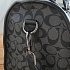 Кожаная дорожная сумка Coach monogram 45x22 см