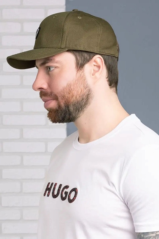 Бейсболка зелёного цвета Emporio Armani 7 logo-plaque