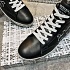 Кожаные кроссовки с мехом Premiata high-top - Black