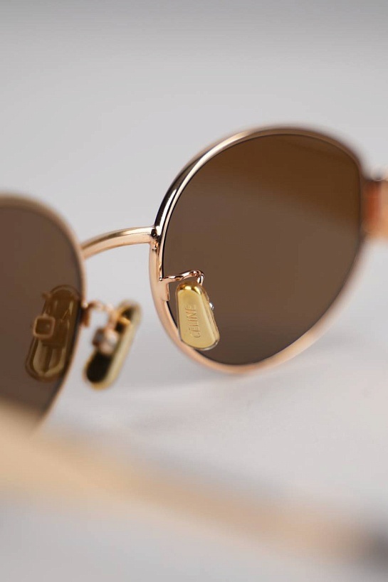 Солнцезащитные очки Celine Triomphe - Brown / Gold
