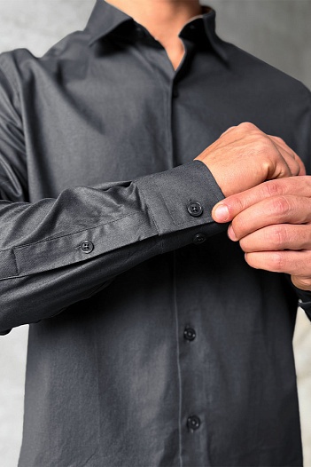 Мужская рубашка Burberry logo-embroidered - Grey   