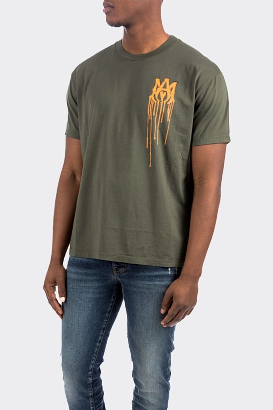 Мужская футболка Amiri Spray Paint Ma Tee - Grey