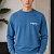 Синий свитшот Fear Of God Essentials Flocked Logo
