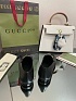 Женские кожаные лоферы Gucci чёрного цвета
