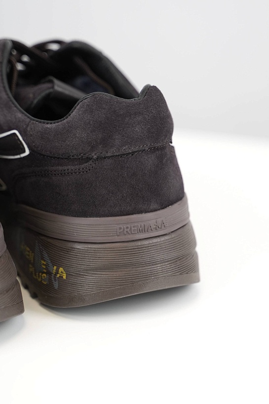 Замшевые кроссовки с мехом Premiata low-top - Brown