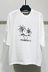 Оверсайз футболка Palm Angels "Sunset Palms" - White