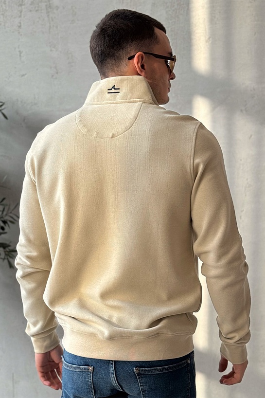 Кофта с высоким горлом Paul & Shark logo-patch - Beige