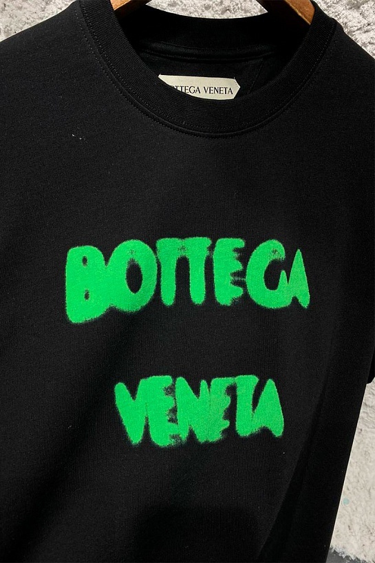 Белая оверсайз футболка Bottega Veneta logo-print