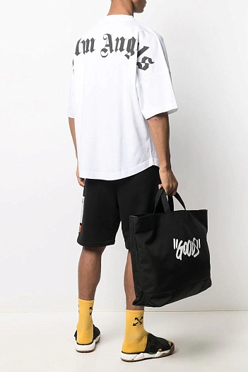 Белая оверсайз футболка Palm Angels   