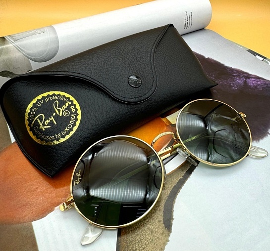 Солнцезащитные очки Ray-Ban Oval Metal - Green