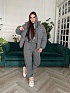 Женский серый костюм тройка MIU MIU Premium