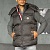 Мужской серый жилет Moncler logo-patch