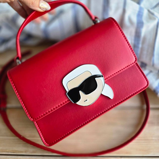 Женская сумка Karl Lagerfeld ikonik 22x15 см - Red   