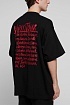 Чёрная оверсайз футболка Vetements world tour