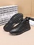 Кожаные кроссовки с мехом Premiata high-top - Black