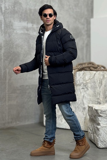 Мужская утеплённая парка Moncler Templon чёрного цвета   