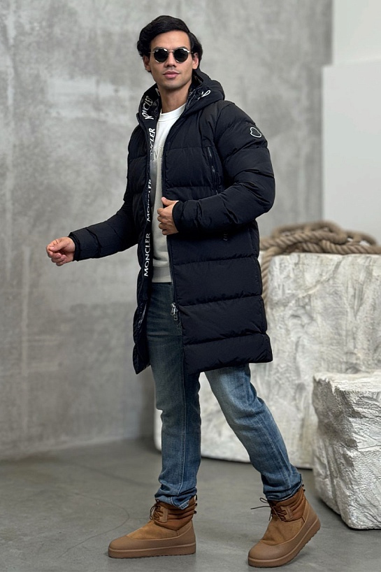 Мужская утеплённая парка Moncler Templon чёрного цвета