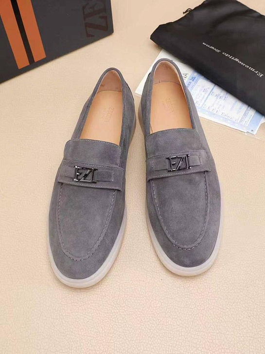 Мужские замшевые лоферы Ermenegildo Zegna