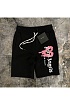 Мужские шорты Palm Angels Heart Sprayed Palm Beach - Black